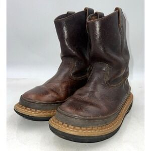 Georgia Little Georgia Giant Wellington Boys Sz 13 Western Work Brown Leather